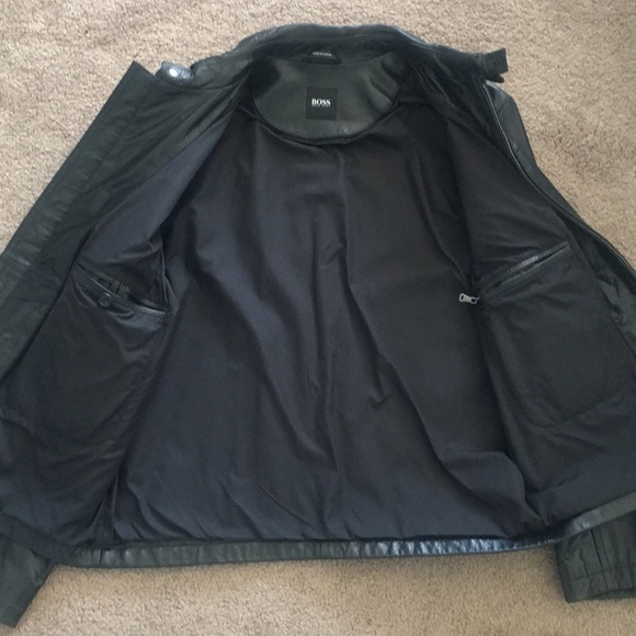 Hugo Boss Leather Jacket! 100% Authentic! - Picture 2 of 5